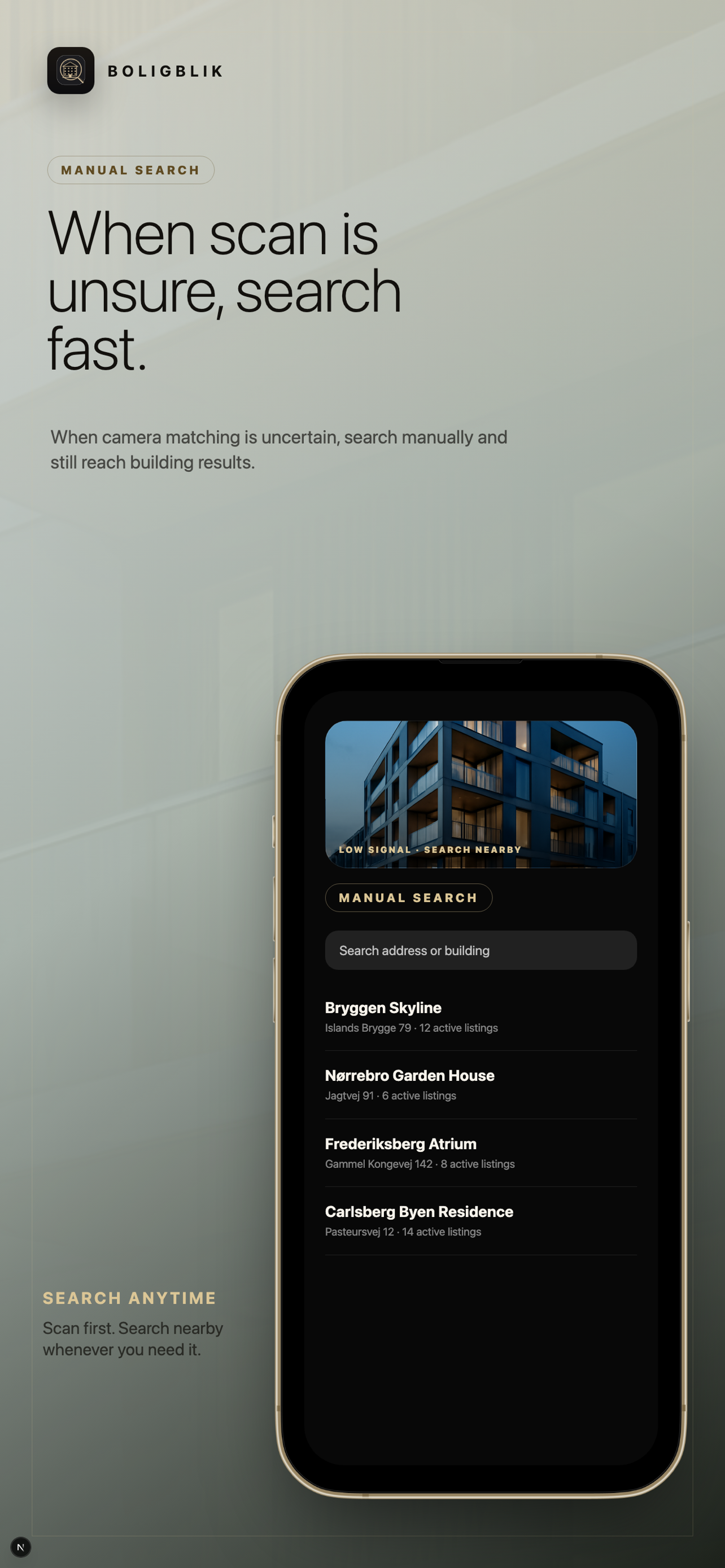 Boligblik manual search